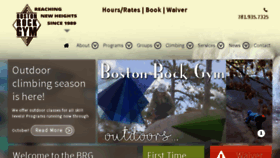 What Bostonrockgym.com website looked like in 2017 (6 years ago)