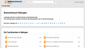 What Balingen.stadtbranchenbuch.com website looked like in 2017 (6 years ago)