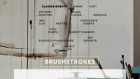 What Brushstrokestudio.com website looked like in 2017 (6 years ago)