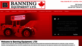 What Banningequipment.com website looked like in 2017 (7 years ago)