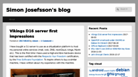 What Blog.josefsson.org website looked like in 2017 (6 years ago)
