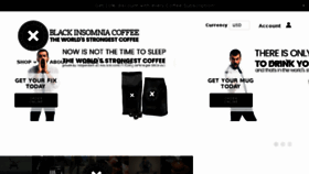 What Blackinsomnia.coffee website looked like in 2017 (6 years ago)