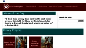 What Bibleandprayers.com website looked like in 2017 (6 years ago)