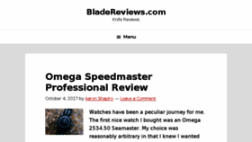 What Bladereviews.com website looked like in 2017 (6 years ago)