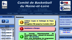 What Basketball49.fr website looked like in 2017 (6 years ago)