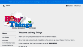 What Babythings.com.au website looked like in 2017 (6 years ago)