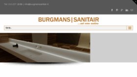 What Burgmanssanitair.nl website looked like in 2017 (6 years ago)