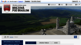 What Brezova.sk website looked like in 2017 (8 years ago)