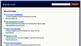 What Bdjob.com website looked like in 2011 (13 years ago)