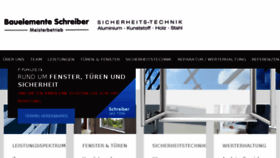 What Bauelemente-schreiber.com website looked like in 2017 (6 years ago)