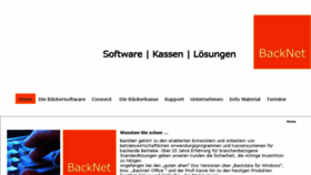 What Backnet.de website looked like in 2017 (6 years ago)