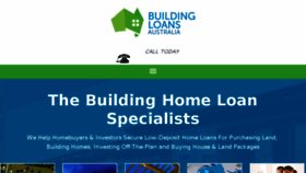 What Buildingloansaustralia.com.au website looked like in 2017 (6 years ago)