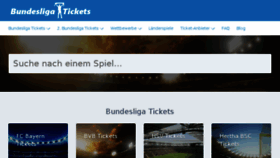 What Bundesliga-tickets.com website looked like in 2017 (6 years ago)