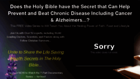 What Biblehealthsecrets.com website looked like in 2017 (6 years ago)
