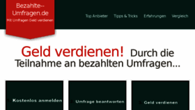 What Bezahlte--umfragen.de website looked like in 2017 (6 years ago)