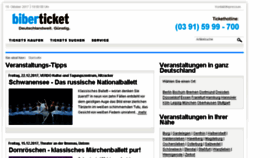 What Biberticket.de website looked like in 2017 (6 years ago)