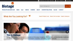 What Biotage.com website looked like in 2017 (6 years ago)