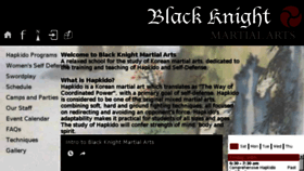 What Blackknight.com website looked like in 2017 (6 years ago)