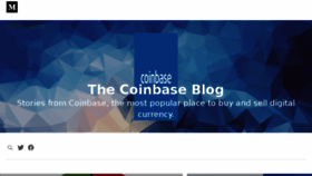 What Blog.coinbase.com website looked like in 2017 (6 years ago)