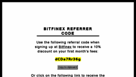 What Bitfinex-code.com website looked like in 2017 (6 years ago)