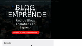 What Blogemprende.es website looked like in 2017 (6 years ago)