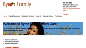 What Byronfamilydentalcare.com website looked like in 2017 (6 years ago)