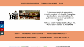 What Bienesraicestequisquiapan.com website looked like in 2017 (6 years ago)