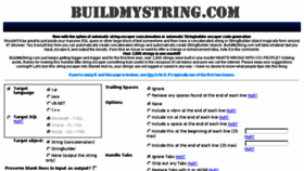 What Buildmystring.com website looked like in 2017 (6 years ago)