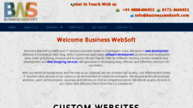 What Businesswebsoft.com website looked like in 2017 (6 years ago)