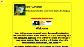 What Bees-online.com website looked like in 2017 (6 years ago)