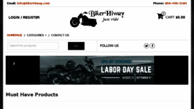 What Bikerhiway.com website looked like in 2017 (6 years ago)