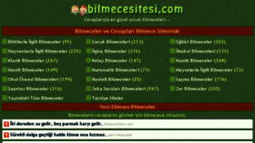 What Bilmecesitesi.com website looked like in 2017 (6 years ago)
