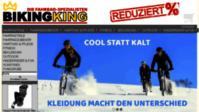 What Bikingking.de website looked like in 2017 (6 years ago)