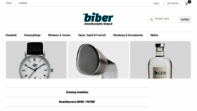 What Biber.de website looked like in 2017 (6 years ago)