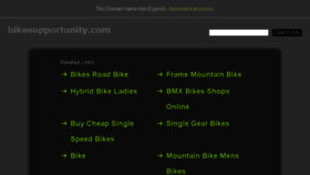 What Bikesopportunity.com website looked like in 2017 (6 years ago)