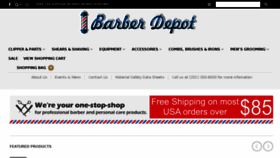 What Barberdepots.com website looked like in 2017 (6 years ago)