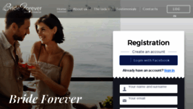What Bride-forever.com website looked like in 2017 (6 years ago)