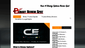 What Binaryreviewspot.com website looked like in 2017 (6 years ago)