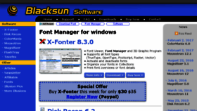 What Blacksunsoftware.com website looked like in 2017 (6 years ago)