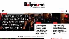 What Bollyworm.com website looked like in 2017 (6 years ago)