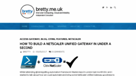 What Bretty.me.uk website looked like in 2017 (6 years ago)