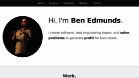 What Benedmunds.com website looked like in 2017 (6 years ago)