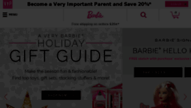What Barbiegirls.com website looked like in 2017 (6 years ago)