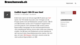 What Branchenweb.ch website looked like in 2017 (6 years ago)