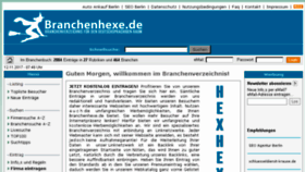 What Branchenhexe.de website looked like in 2017 (6 years ago)