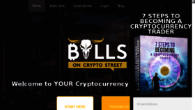 What Bullsoncryptostreet.com website looked like in 2017 (6 years ago)