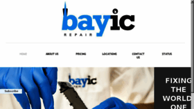 What Bayicrepair.com website looked like in 2017 (6 years ago)