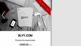 What Blvy.com website looked like in 2017 (6 years ago)