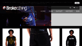 What Brokeclothing.com website looked like in 2017 (6 years ago)