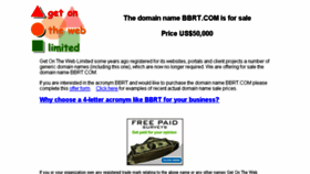 What Bbrt.com website looked like in 2017 (6 years ago)